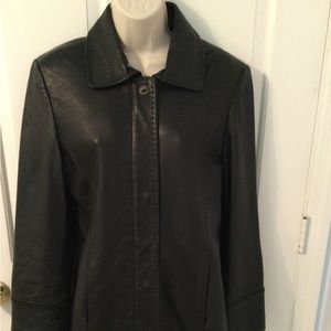 Calvin Klein Black Leather Jacket